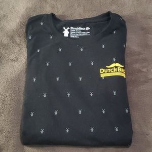 Dutch Bros Long Sleeve Windmill Cotton Shirt Black